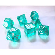 Dice Set Transparent: Ice mint