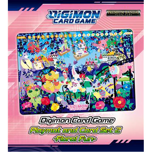 Digimon Card Game: Playmat and Card Set 2-Floral Fun (PB-09)