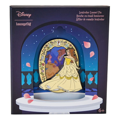 Disney Lenticular Enamel Pin Belle (Beauty and the Beast) 8 cm