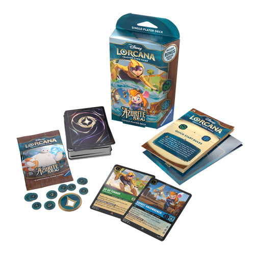 Disney Lorcana: Azurite Sea - Starter Deck - Emerald & Sapphire