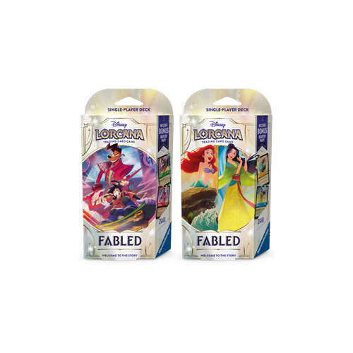 lorcana starter deck fabled Lorcana: – Double Infinity Gaming Whether youre a seasoned player or just beginning your adventure Disney Lorcana Fabled Starter Deck
