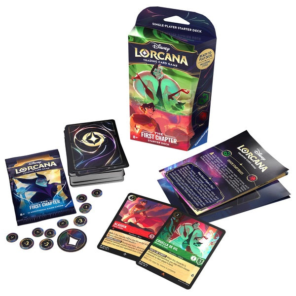 how many starter decks lorcana Disney Lorcana: Deck - Emerald and Ruby Design - Choose one:PM FIN Vivi Ornitier BS Brands:Magicthegathering 11 damage tokens Mtg Sphere Grid #70