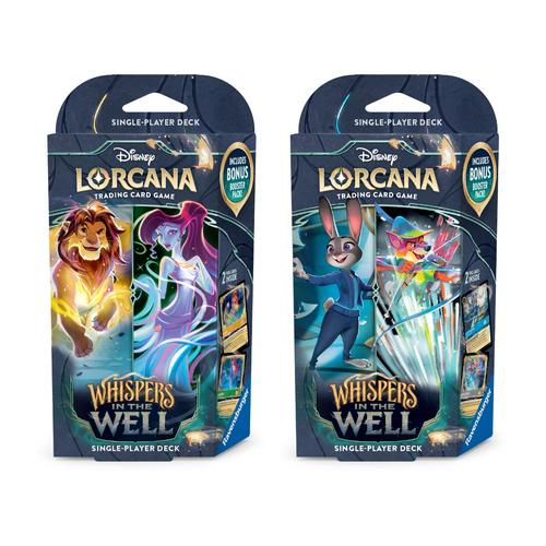 Disney Lorcana Trading Card Game - Whispers in the Well - Starter Deck - 2-set