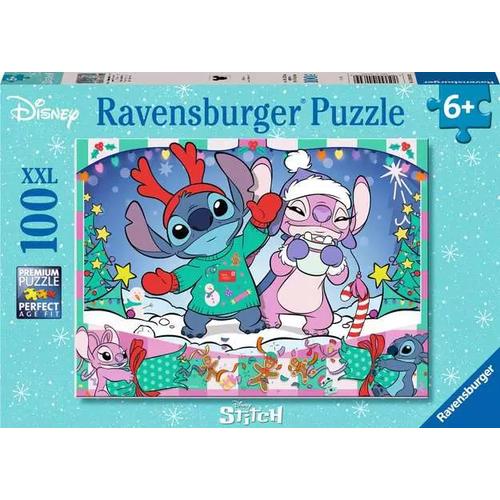 Disney Stitch Christmas Puzzle - 100 Pieces XXL