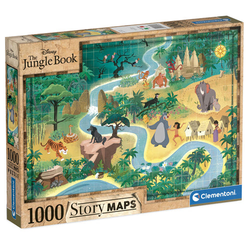 Disney Story Maps - The Jungle Book - 1000 pieces