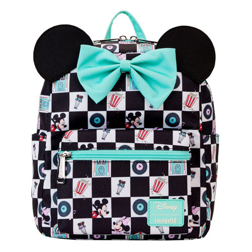 Disney by Loungefly Mini Backpack Mickey & Minnie Date Night AOP
