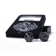 DnDice Dragon Core: Chaos Silver Dice Set
