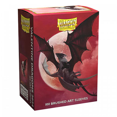 Dragon Shield - Brushed Art Standard Size Sleeves 100pk - Limited Edition Valentine Dragon 2024 (10 Count)