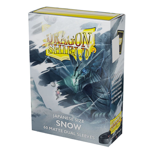 Dragon Shield Japanese Size Dual Matte - Snow (60)