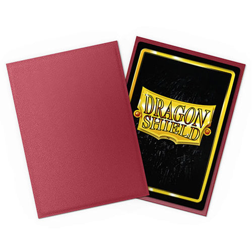 Dragon Shield - Matte Non-Glare Standard Size Sleeves 100pk - Blood Red