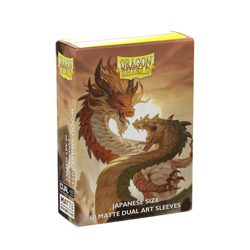 Dragon Shield - Wood Snake 2025 Matte Dual Art Sleeves - Japanese Size (60)