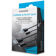 DreamGEAR Charge & Play Duo Cable Pack (Black) - Playstation 4
