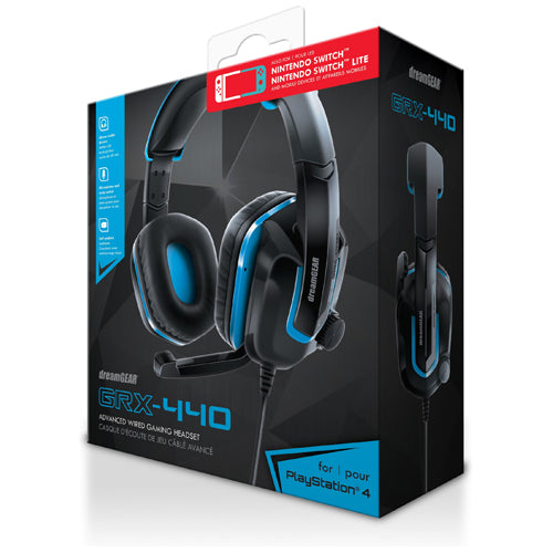 DreamGEAR GRX-440 Headset (Black/Blue) - Playstation 4