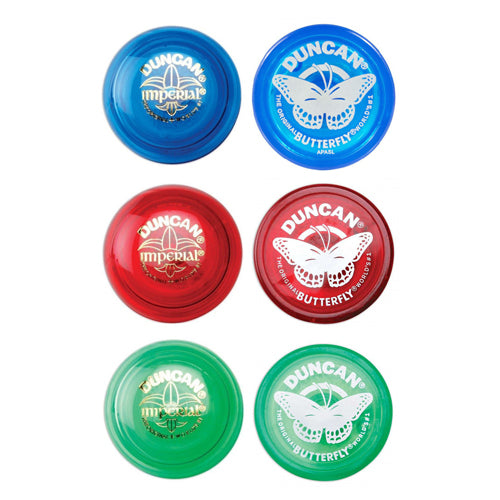 Duncan Yo Yo Classic Assortment (6x Imperial Yo Yo and 6x Butterfly Yo Yo) (12 in Assortment)