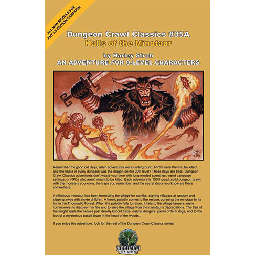 Dungeon Crawl Classics #35A: Halls Of The Minotaur