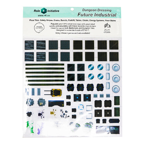 Dungeon Dressing: Dry Erase Vinyl Stickers: Future Industrial