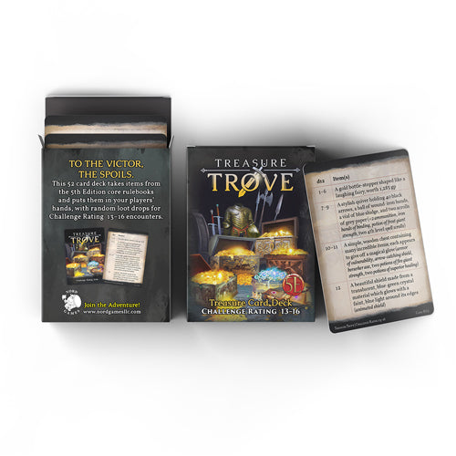 Dungeons And Dragons RPG: Treasure Trove Challenge Rating 13 to 16 Deck