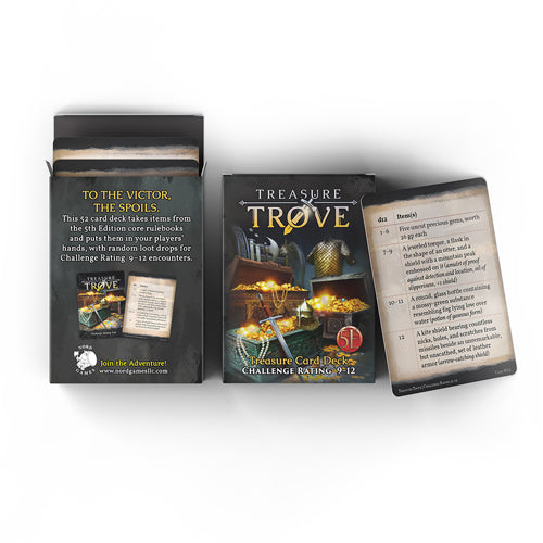 Dungeons And Dragons RPG: Treasure Trove Challenge Rating 9 to 12 Deck