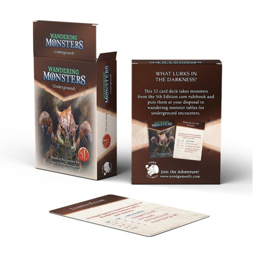 Dungeons And Dragons RPG: Wandering Monster: Underground Deck