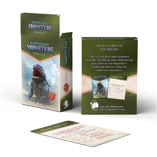 Dungeons And Dragons RPG: Wandering Monster: Wilderlands Deck