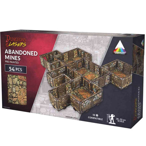 Dungeons And Lasers: Abandoned Mines - Prismacast Prepainted Terrain
