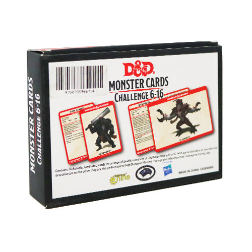 Dungeons & Dragons: Monster Cards Challenge 6-16