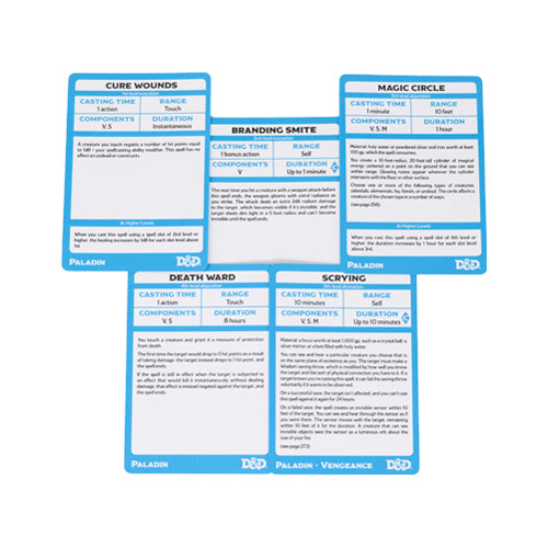 Dungeons & Dragons: Paladin Spellbook Cards (69 Cards)