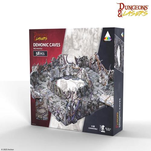 Dungeons Lasers Demonic Caves Pre Painted