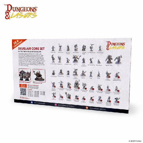 Dungeons and Lasers: Deuslair RPG Core Set Miniatures