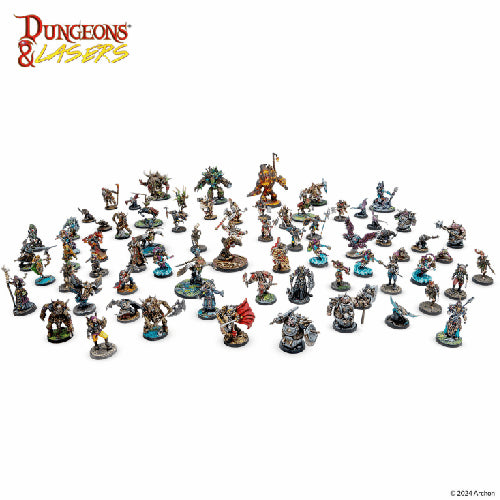 Dungeons and Lasers: Deuslair RPG Core Set Miniatures