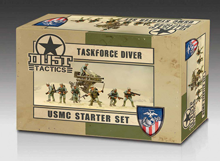 Dust 1947 USMC Starter Set "Taskforce Diver" Primed