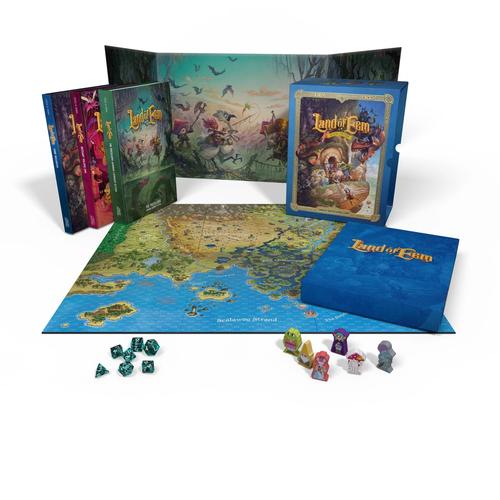 The Land of Eem Deluxe Box Set w/ Meeples, Dice, GM Screen - Physical Box Set + PDFs