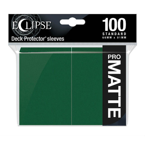 Eclipse Matte Standard Sleeves: Forest Green (100)