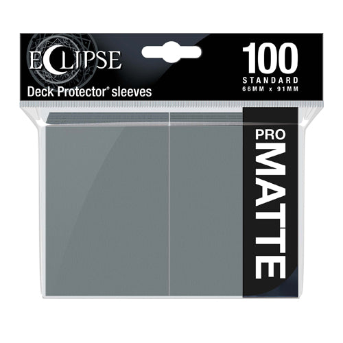 Eclipse Matte Standard Sleeves: Smoke Grey (100)