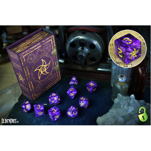 Elder Dice - Astral Elder Sign Polyhedral Set: Mystic Purple