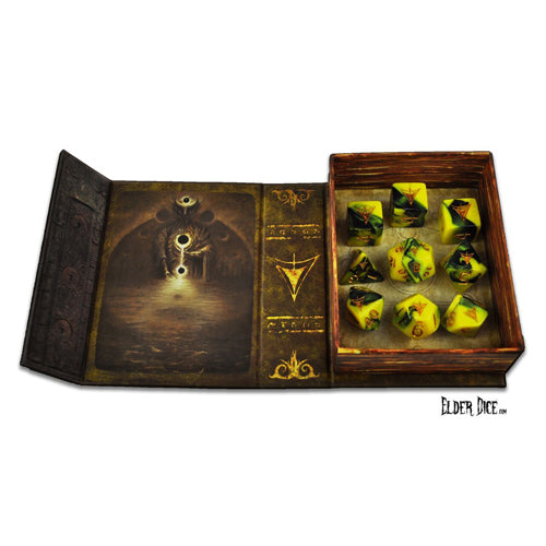 Elder Dice - Yellow Sign Polyhedral Set