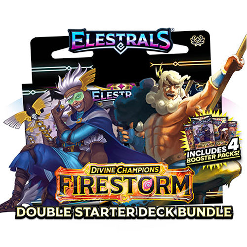 Elestrals TCG - Firestorm - Double Starter Deck Bundle - Hermes VS Zeus