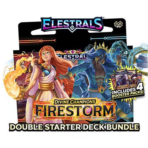 Elestrals TCG - Firestorm - Double Starter Deck Bundle - Hestia VS Poseidon
