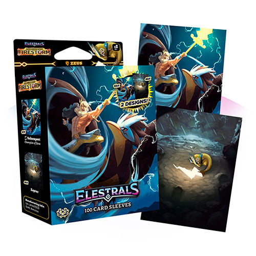 Elestrals TCG - Firestorm - Voltempest Champion of Zeus - Card Sleeves 100pk