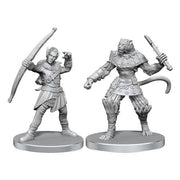 Elf Hunter & Catfolk Bandit: Pathfinder Deep Cuts Unpainted Miniatures (W26)