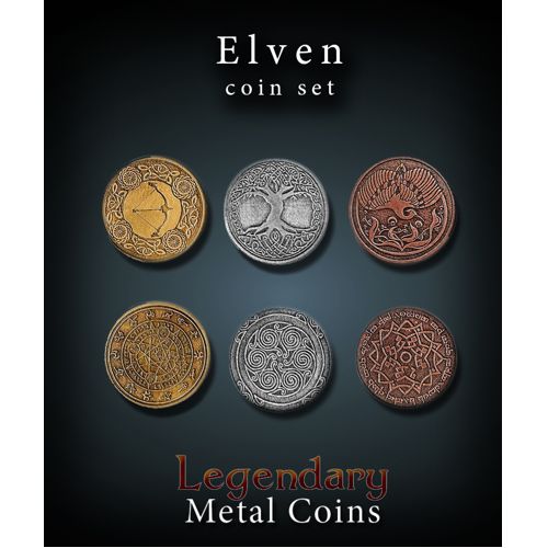 Elven Coin Set Legendary Metal Coins