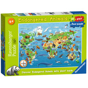 Endangered Animals Giant Floor Puzzle, 60pc