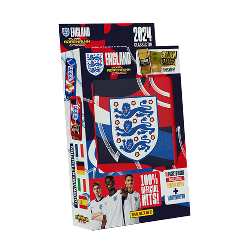 England Adrenalyn XL 2024 Official Tournament Edition Trading Cards - Classic Tin