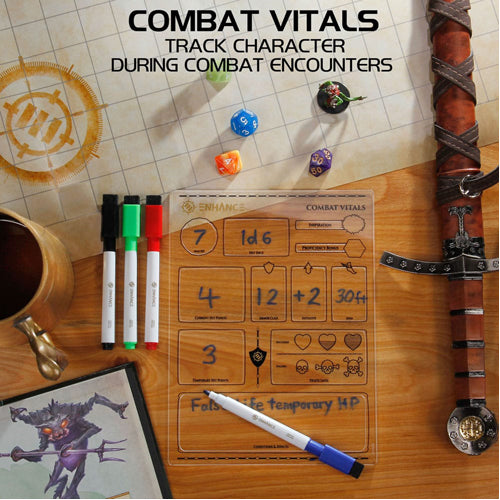 Enhance RPG Series Acrylic Character Sheet Set