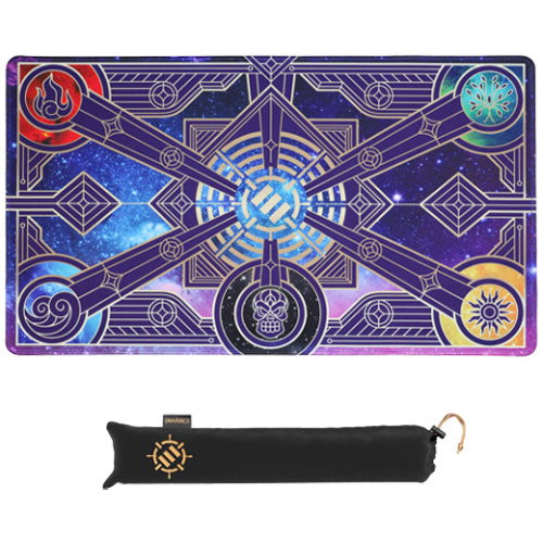 Enhance TCG Playmat with Stitched Edges and Drawstring Pouch (Stars)