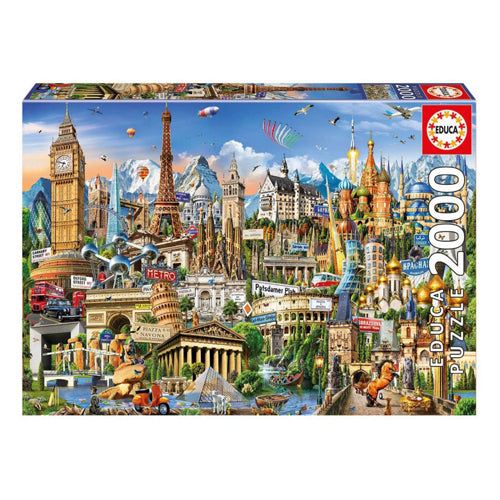 Europe Landmarks Puzzle