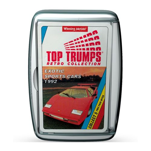 Exotic Sports Cars Retro - Top Trumps Retro
