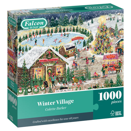 Falcon Winter Village Puzzle (1000 Pieces)