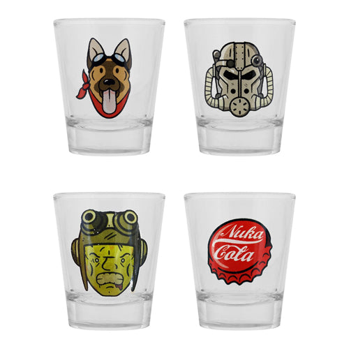Fallout Icons 4 Shot Glass Set