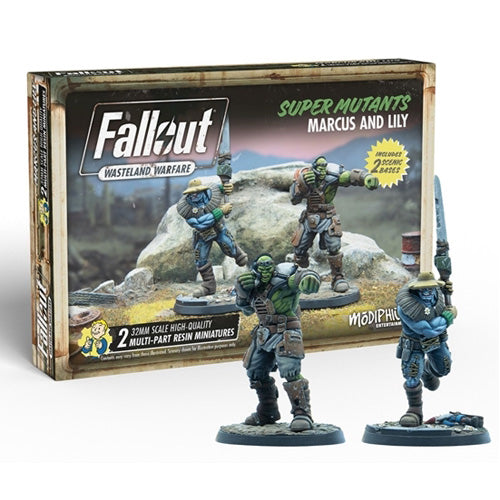 Fallout Wasteland Warfare Super Mutants: Marcus and Lily